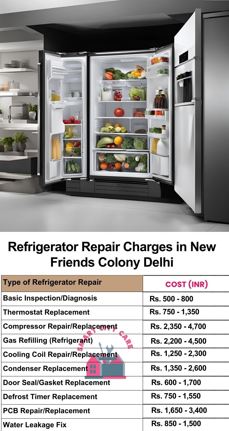 Refrigerator Repair Services Charges in  New Friends Colony ,Delhi 