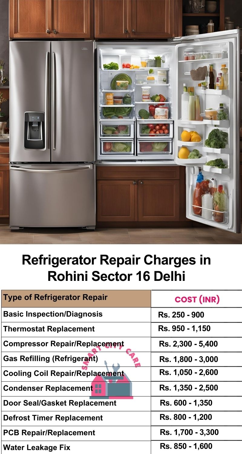 Refrigerator Repair Services Charges in  Rohini Sector 16 ,Delhi 