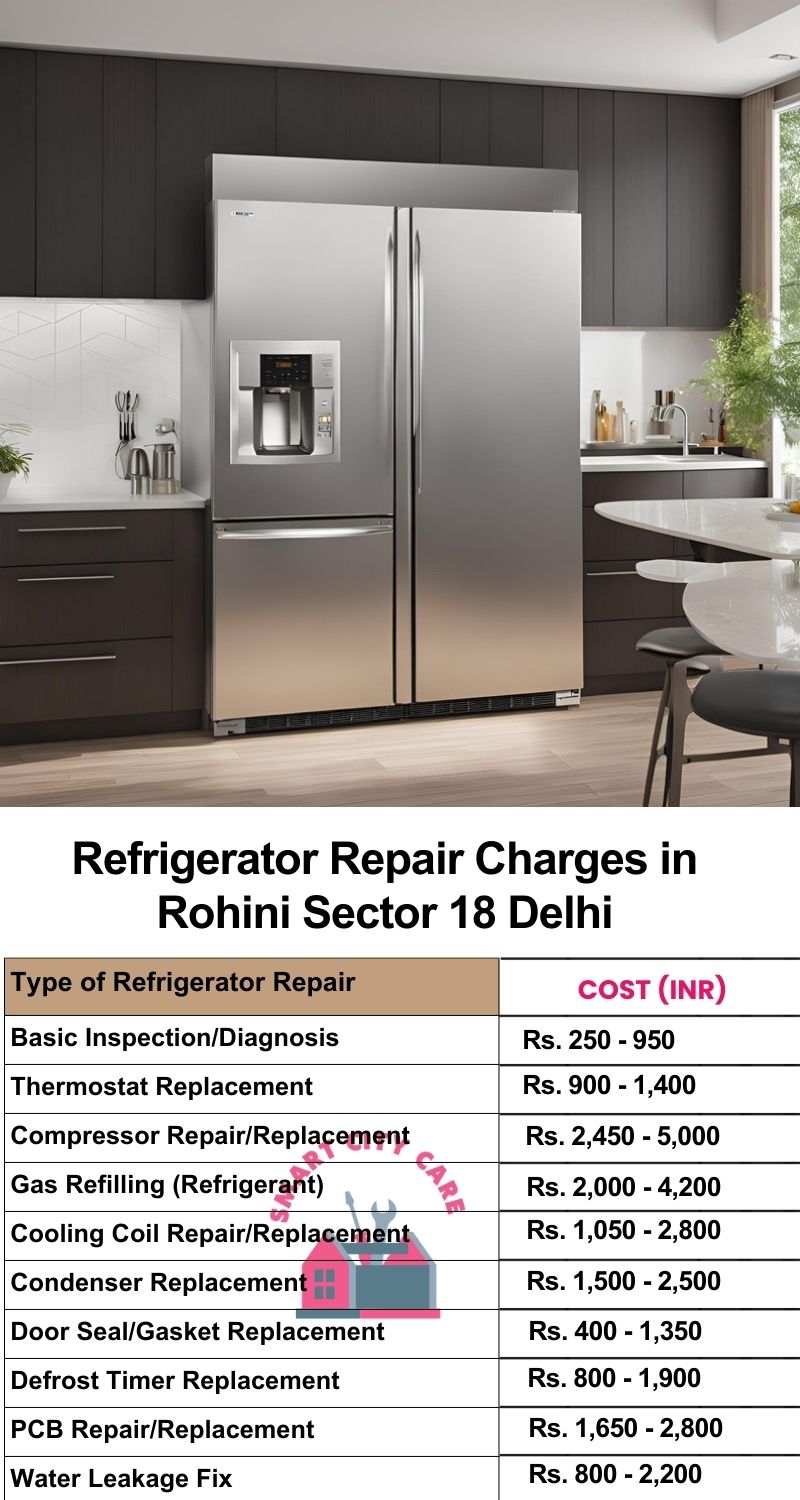 Refrigerator Repair Services Charges in  Rohini Sector 18 ,Delhi 