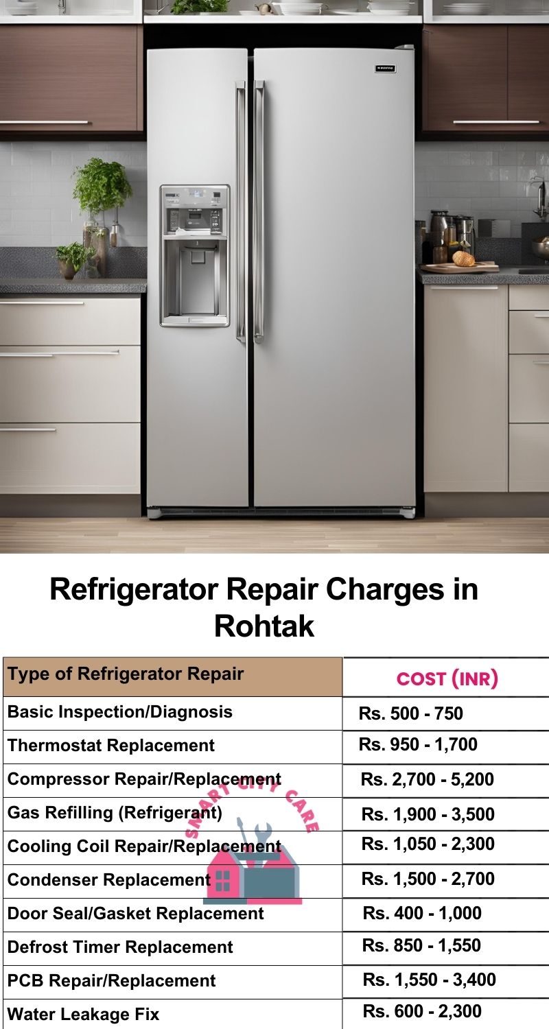 Refrigerator Repair Services Charges in Rohtak