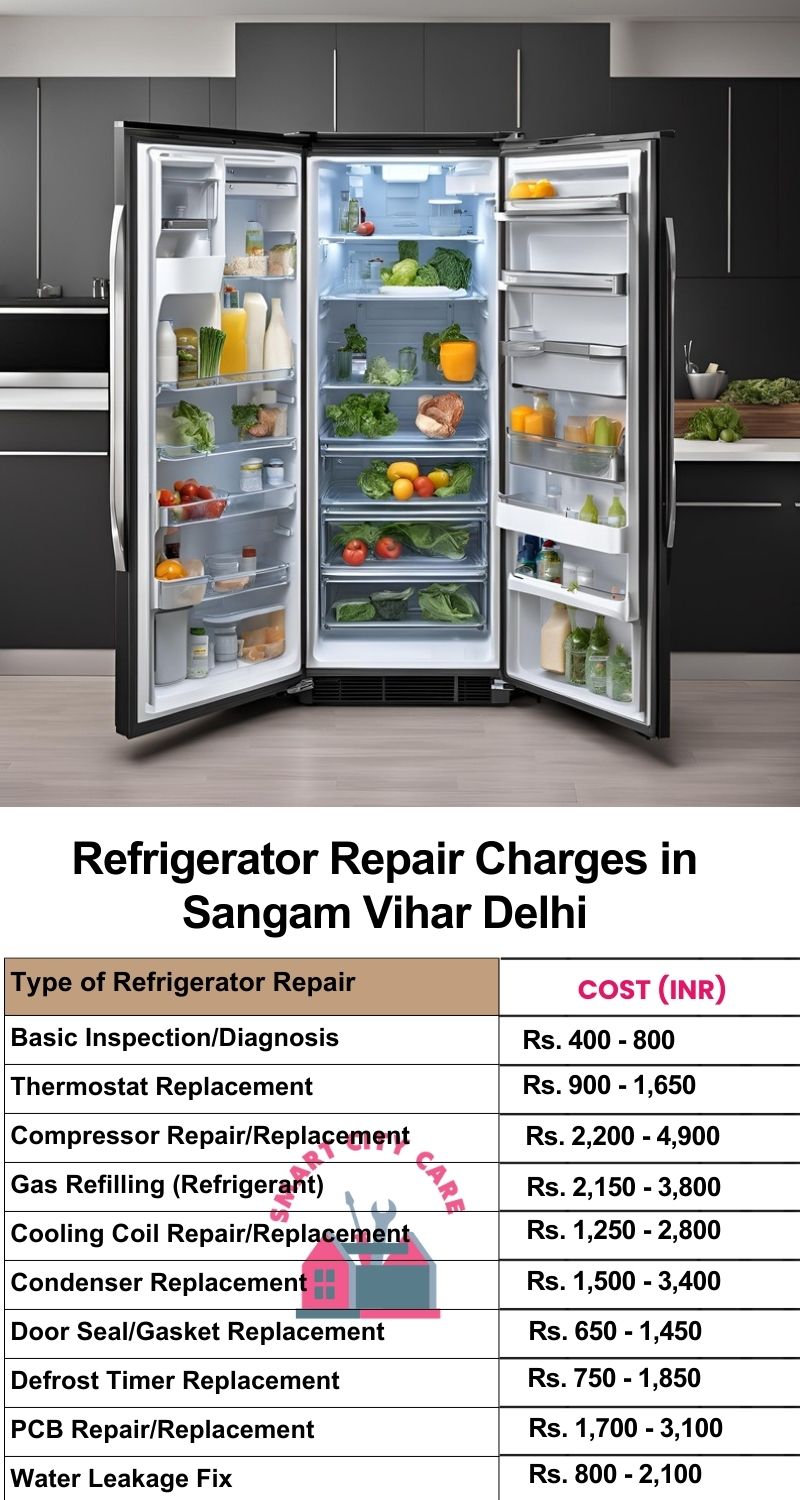 Refrigerator Repair Services Charges in  Sangam Vihar ,Delhi 