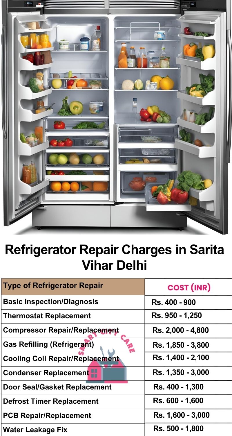 Refrigerator Repair Services Charges in  Sarita Vihar ,Delhi 