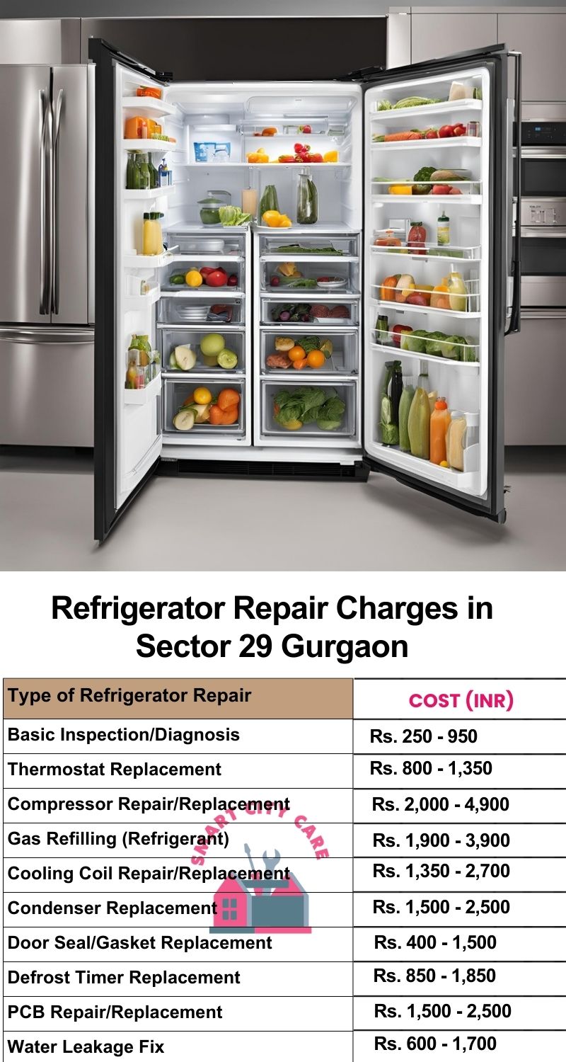 Refrigerator Repair Services Charges in  Sector 29 ,Gurgaon 