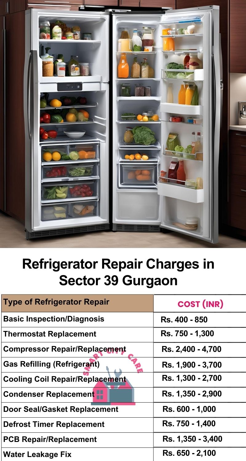 Refrigerator Repair Services Charges in Sector 39 ,Gurgaon