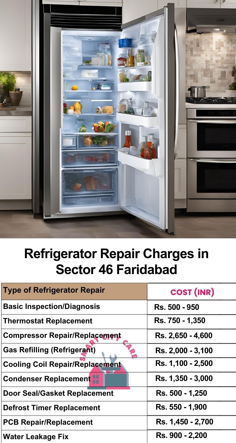 Refrigerator Repair Services Charges in  Sector 46 ,Faridabad 