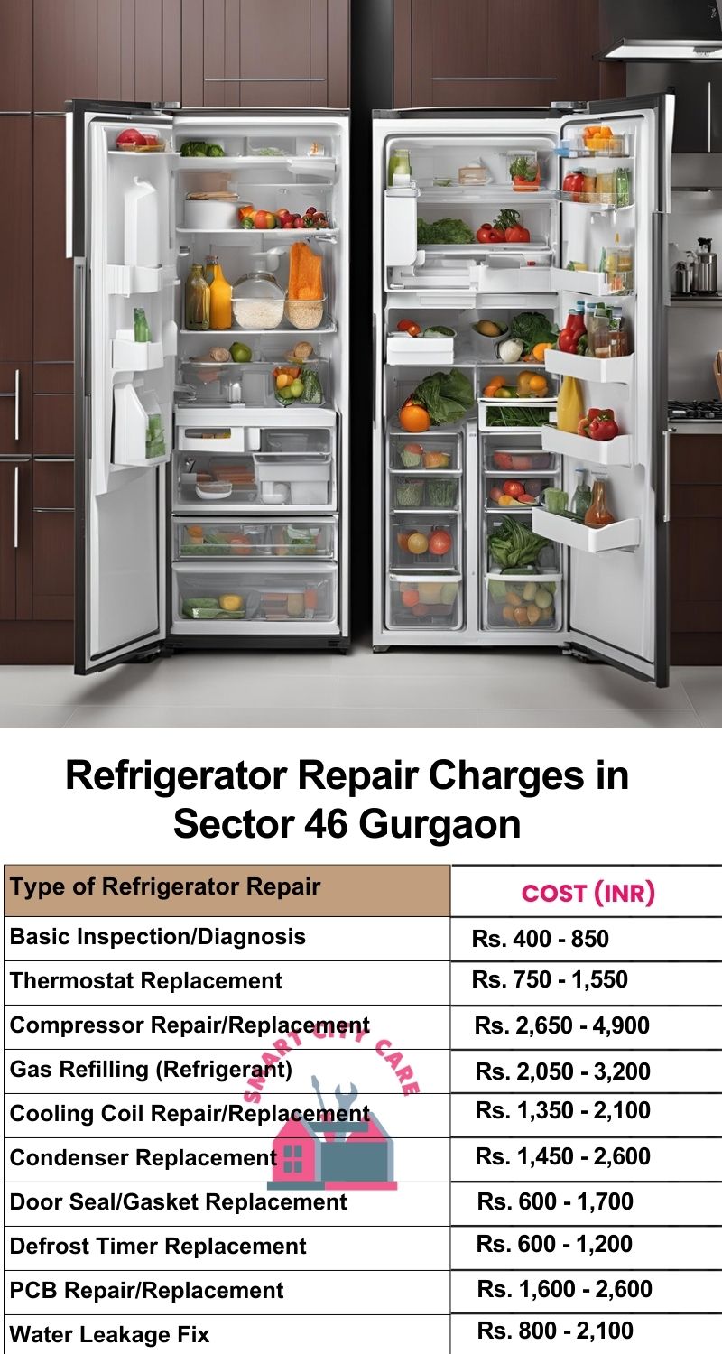 Refrigerator Repair Services Charges in  Sector 46 ,Gurgaon 