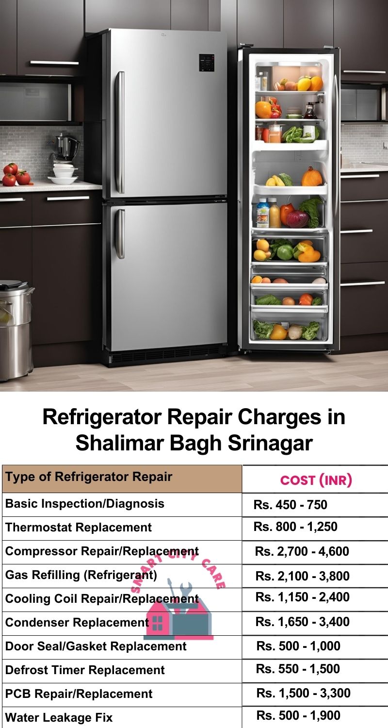 Refrigerator Repair Services Charges in  Shalimar Bagh ,Srinagar 