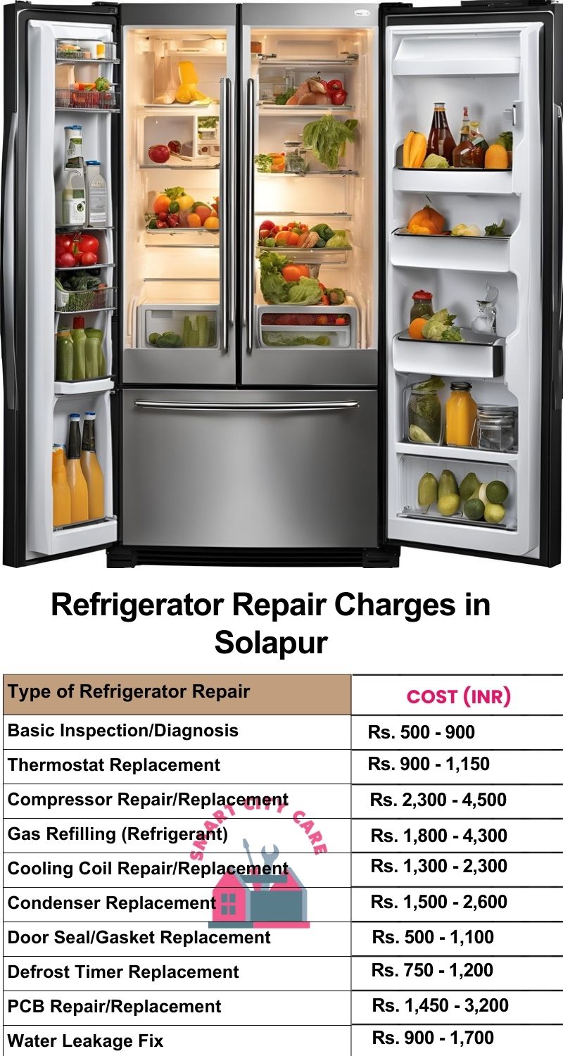 Refrigerator Repair Services Charges in Solapur