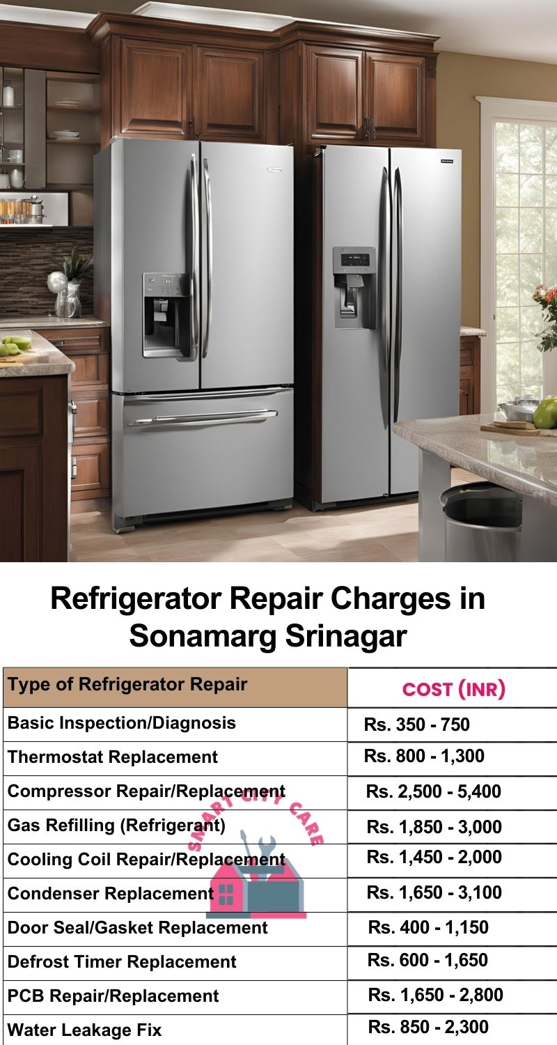 Refrigerator Repair Services Charges in  Sonamarg ,Srinagar 