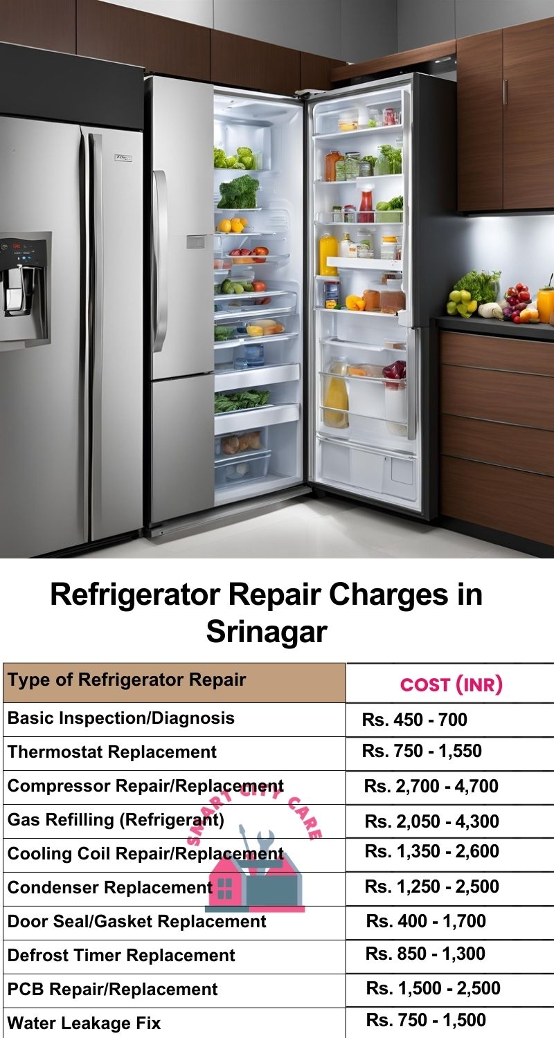 Refrigerator Repair Services Charges in Srinagar