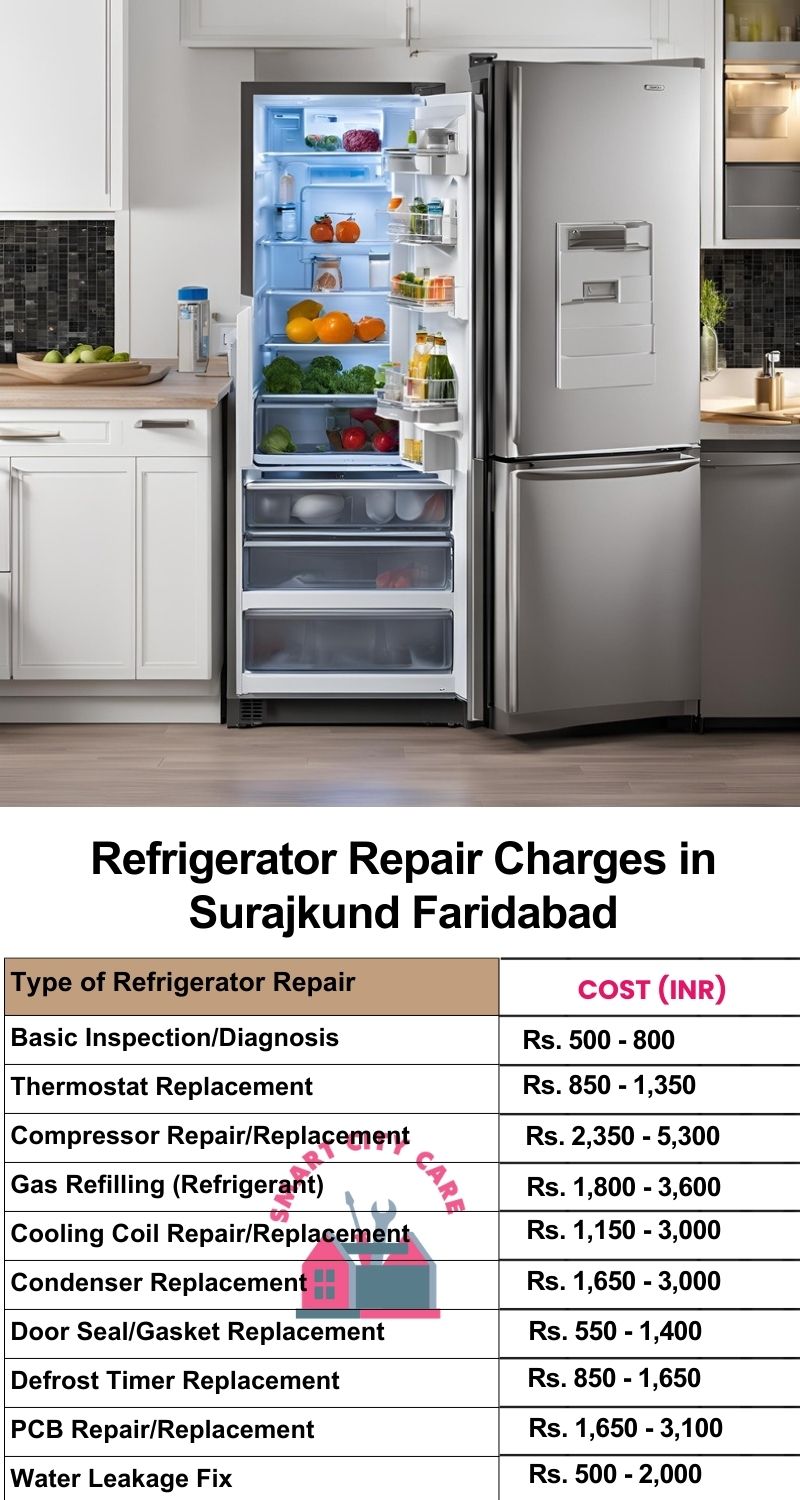 Refrigerator Repair Services Charges in  Surajkund ,Faridabad 