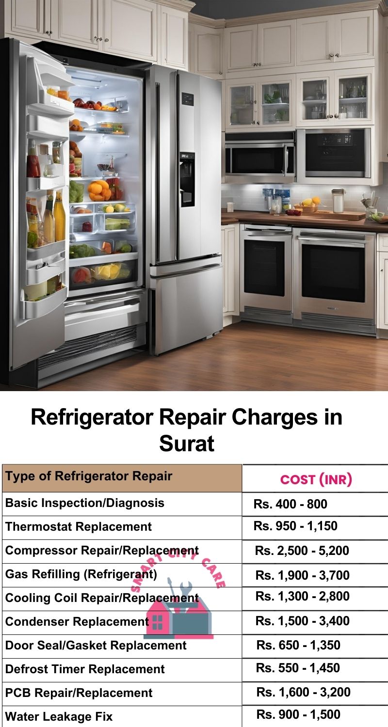 Refrigerator Repair Services Charges in Surat