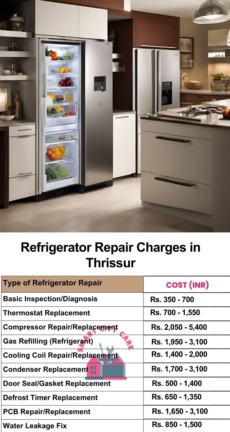 Refrigerator Repair Services Charges in Thrissur