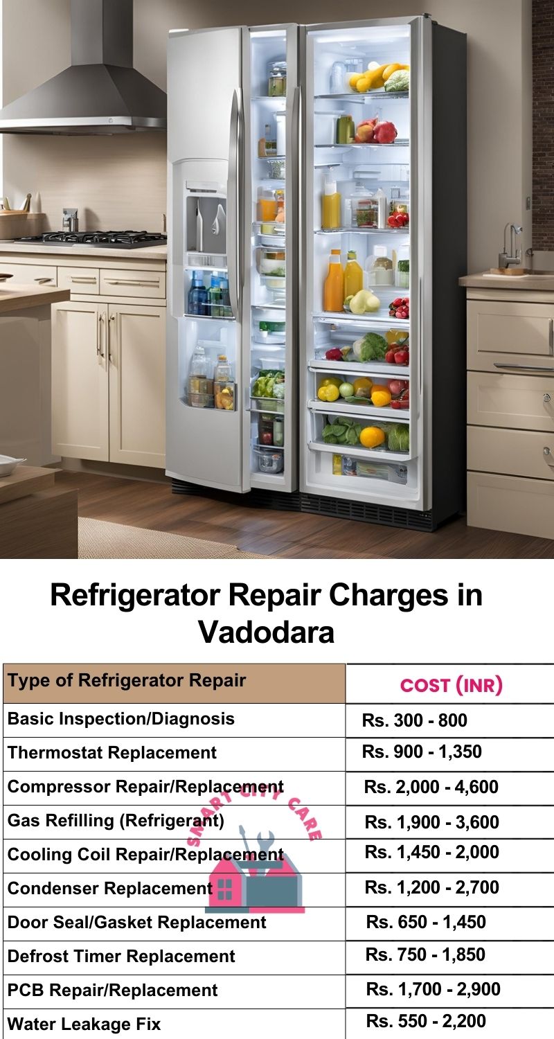 Refrigerator Repair Services Charges in Vadodara