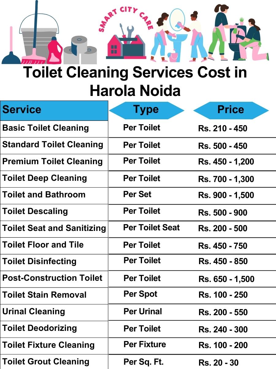 Toilet cleaning services price list in Sector 53, Noida