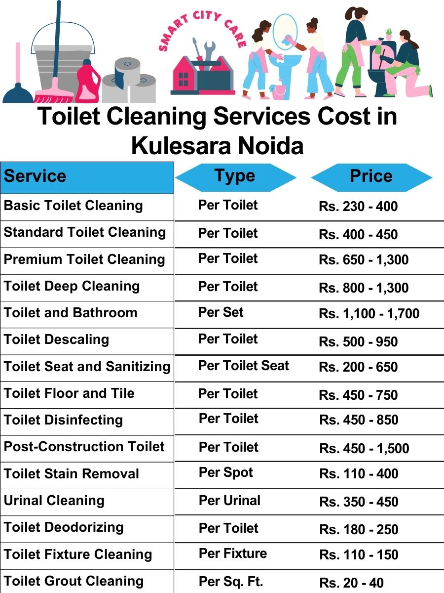 Toilet cleaning services price list in Noida Extensions, Noida