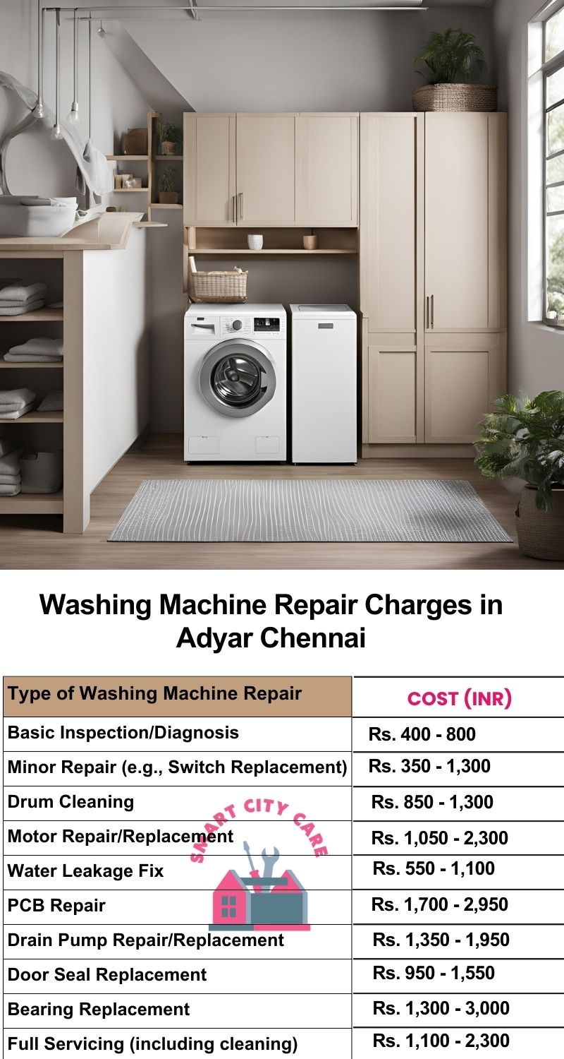 Washing Machine Repair Services Charges in  Adyar ,Chennai 