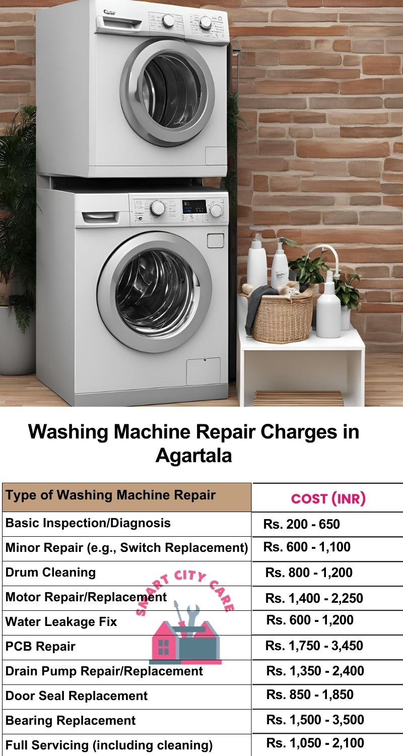 Washing Machine Repair Services Charges in Agartala