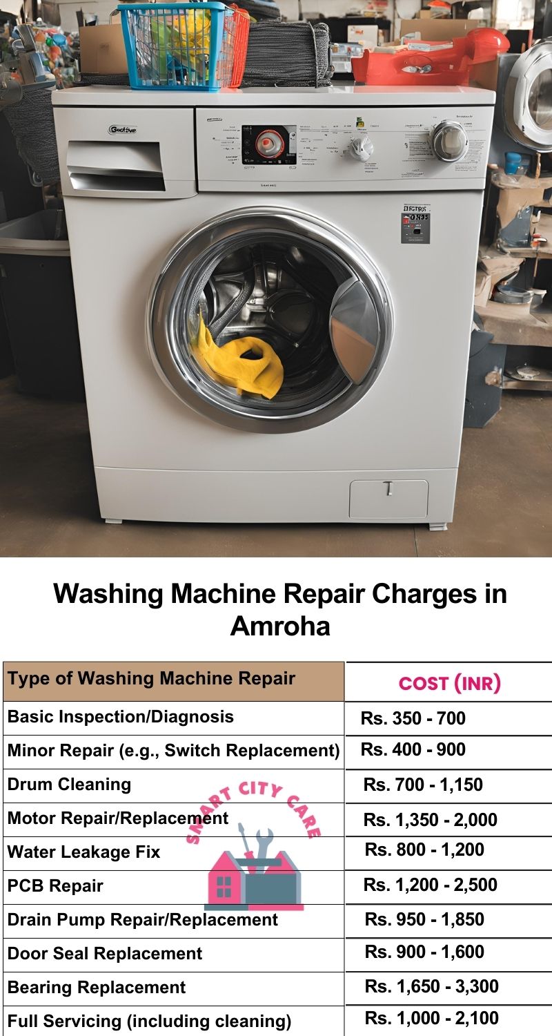 Washing Machine Repair Services Charges in Amroha