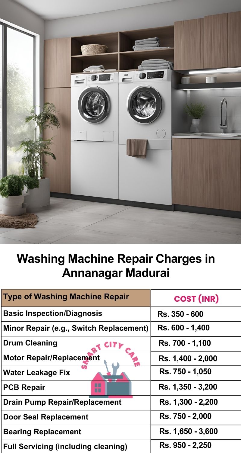 Washing Machine Repair Services Charges in  Annanagar ,Madurai 