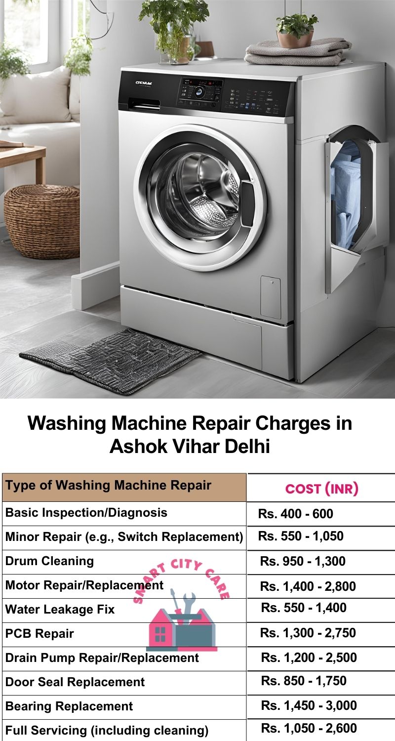 Washing Machine Repair Services Charges in  Ashok Vihar ,Delhi 