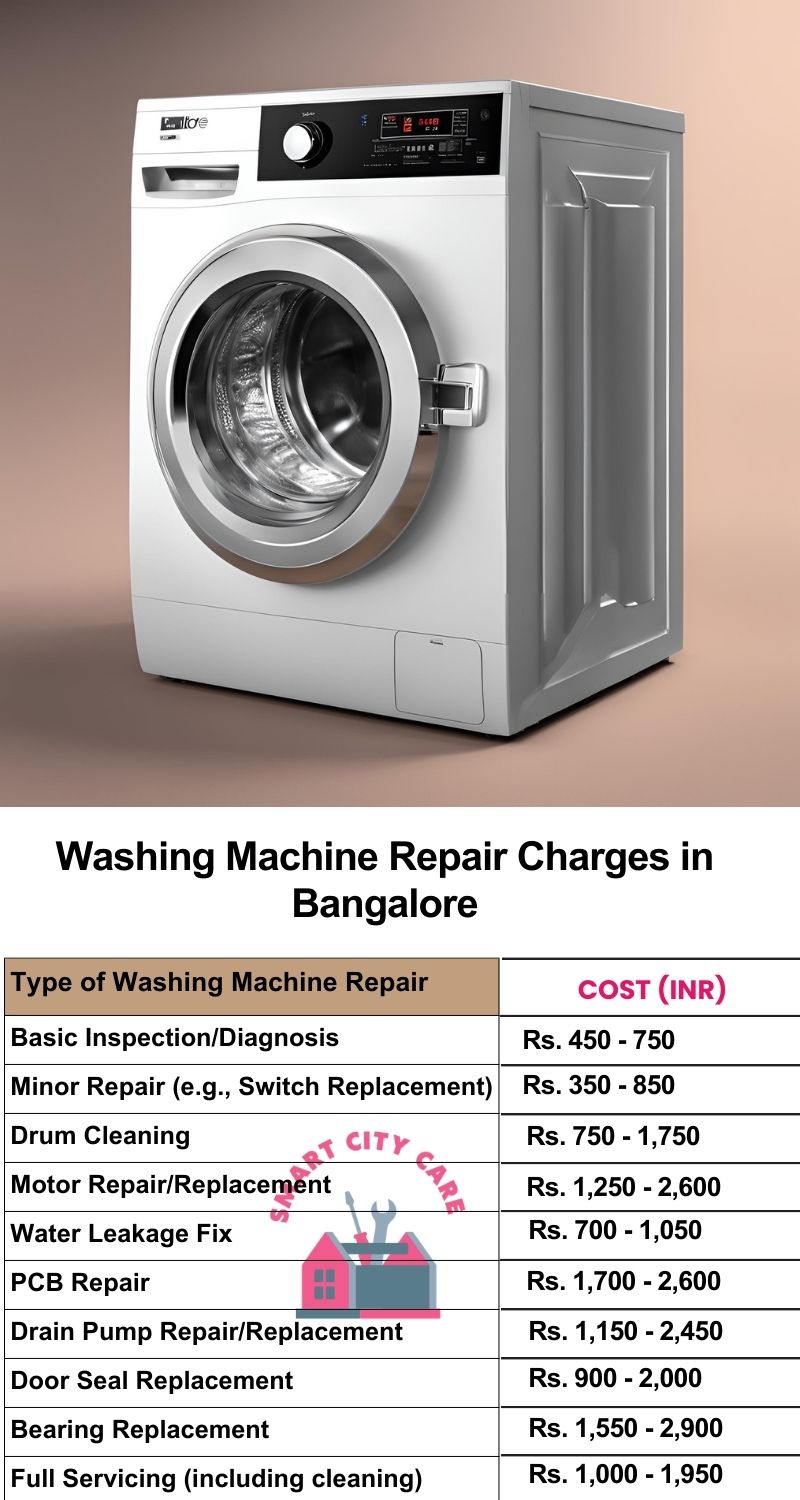 Washing Machine Repair Services Charges in Bangalore