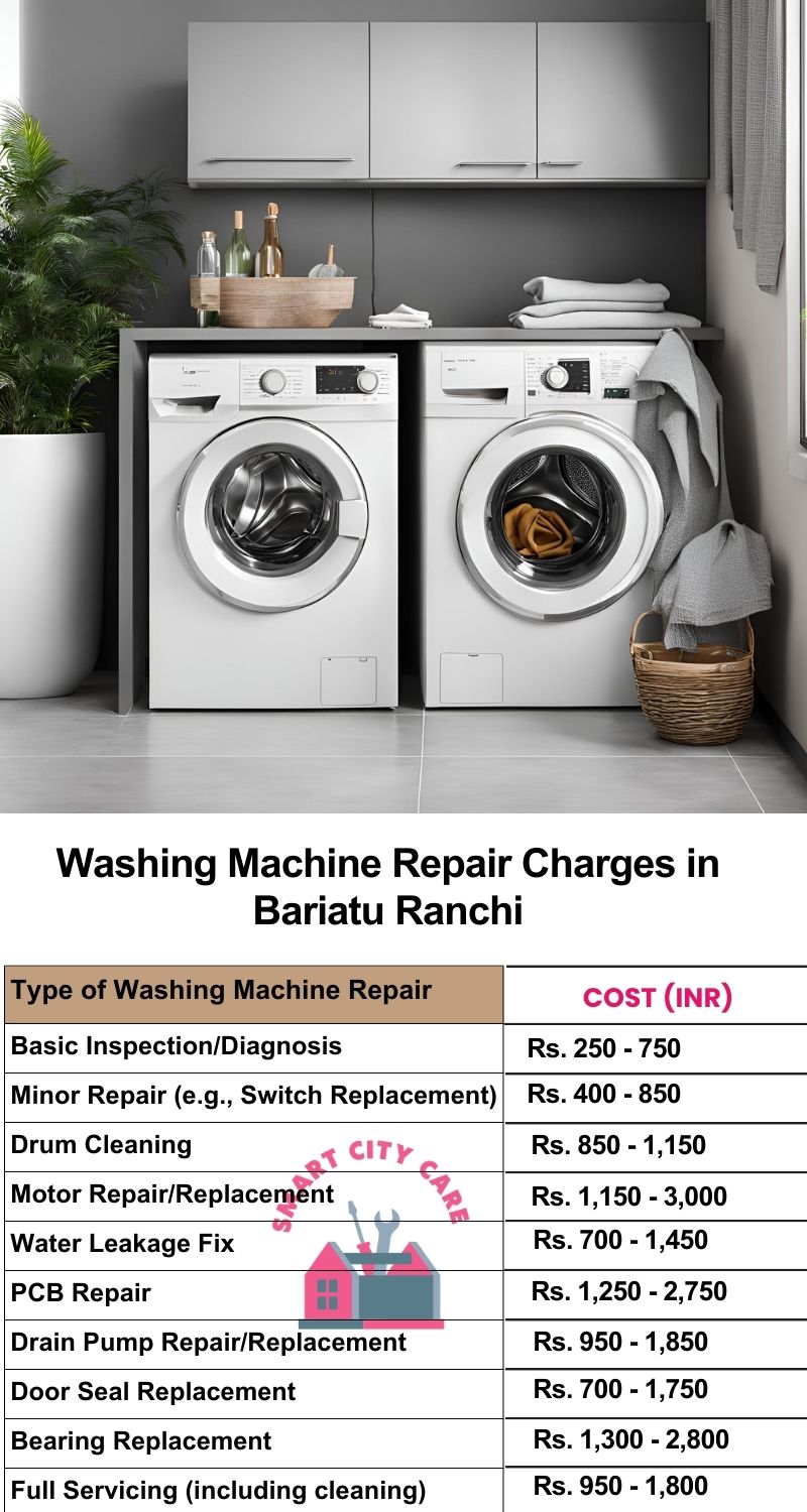 Washing Machine Repair Services Charges in  Bariatu ,Ranchi 