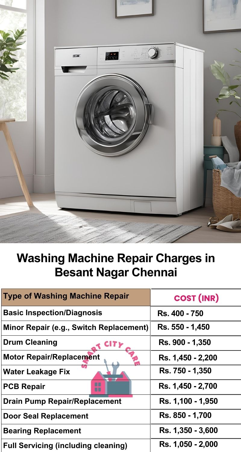 Washing Machine Repair Services Charges in  Besant Nagar ,Chennai 