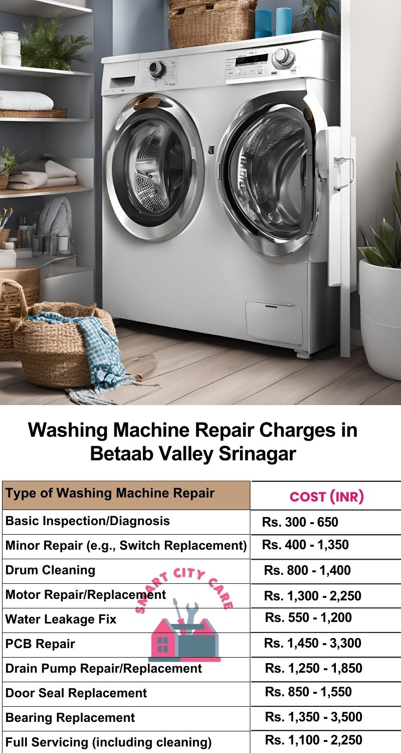 Washing Machine Repair Services Charges in  Betaab Valley ,Srinagar 