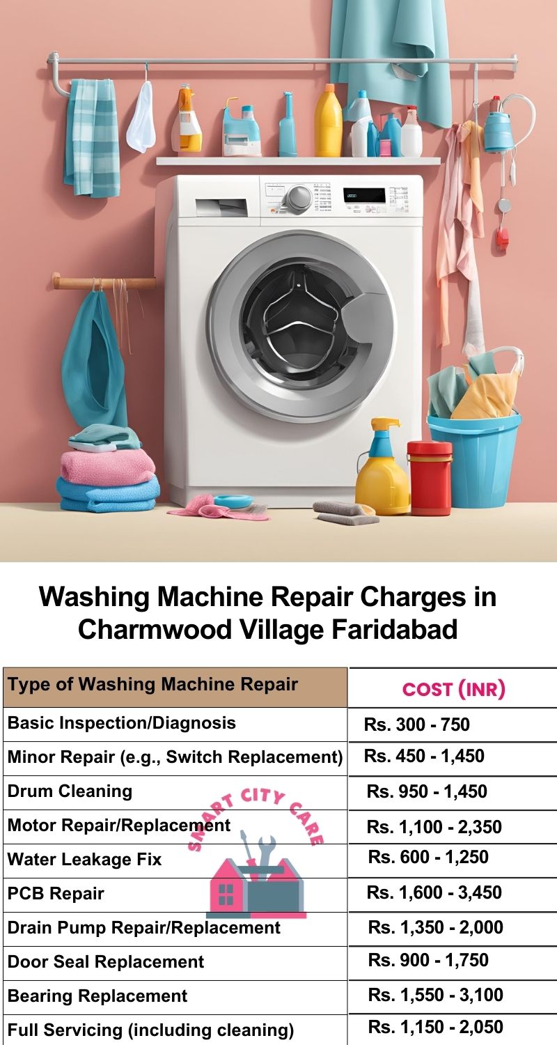 Washing Machine Repair Services Charges in  Charmwood Village ,Faridabad 