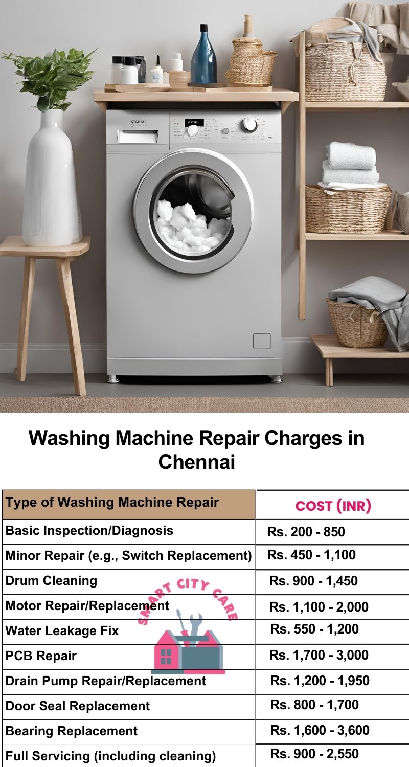 Washing Machine Repair Services Charges in Chennai