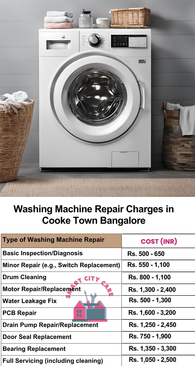 Washing Machine Repair Services Charges in  Cooke Town ,Bangalore 