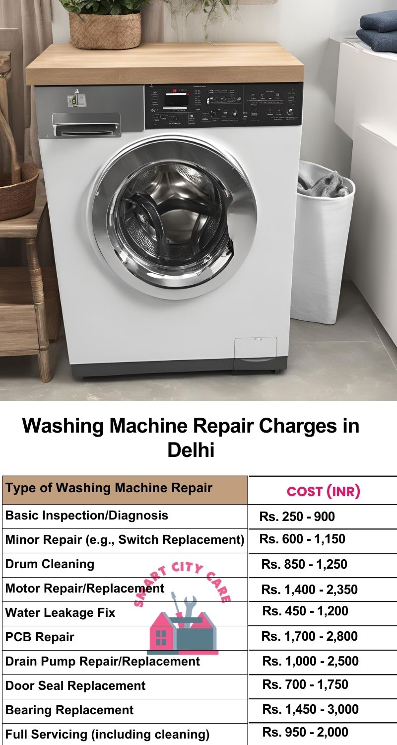 Washing Machine Repair Services Charges in Delhi