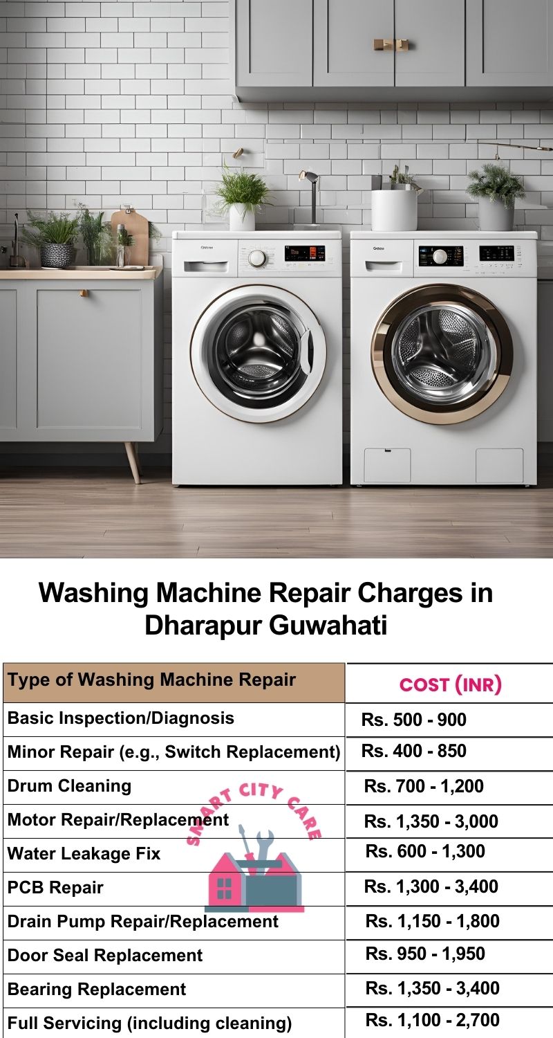 Washing Machine Repair Services Charges in Dharapur ,Guwahati