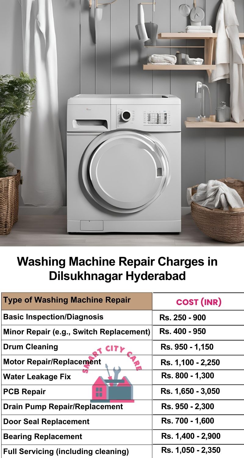 Washing Machine Repair Services Charges in Dilsukhnagar ,Hyderabad