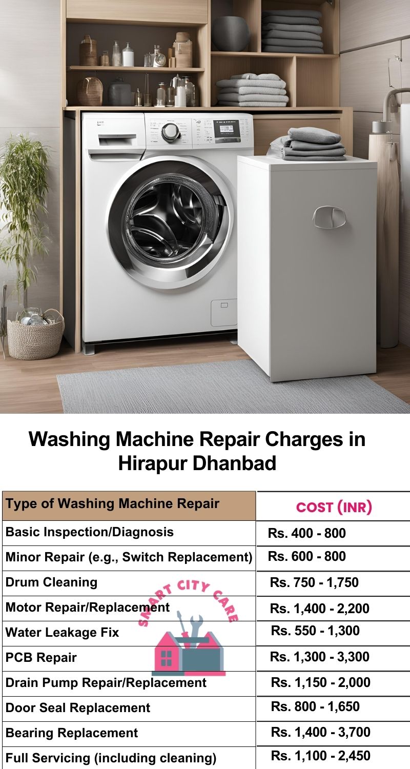 Washing Machine Repair Services Charges in Hirapur ,Dhanbad