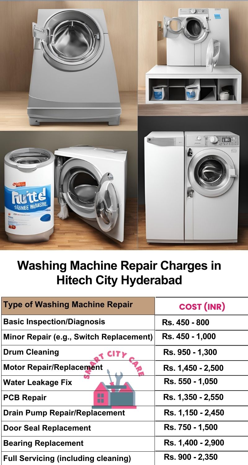 Washing Machine Repair Services Charges in Hitech City ,Hyderabad