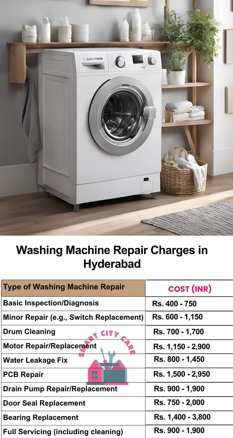 Washing Machine Repair Services Charges in Hyderabad