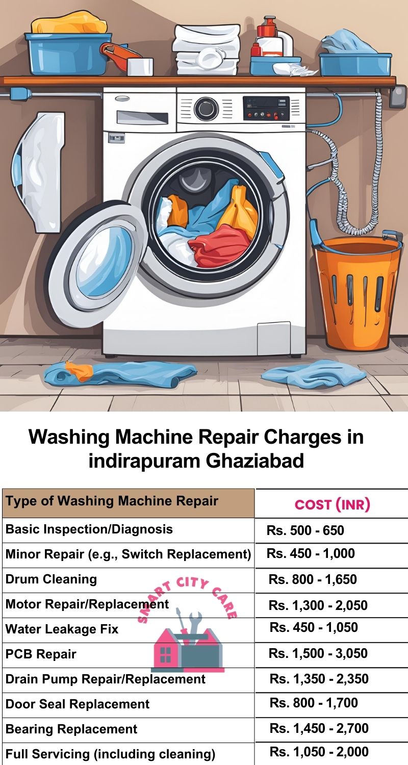 Washing Machine Repair Services Charges in  Indirapuram ,Ghaziabad 