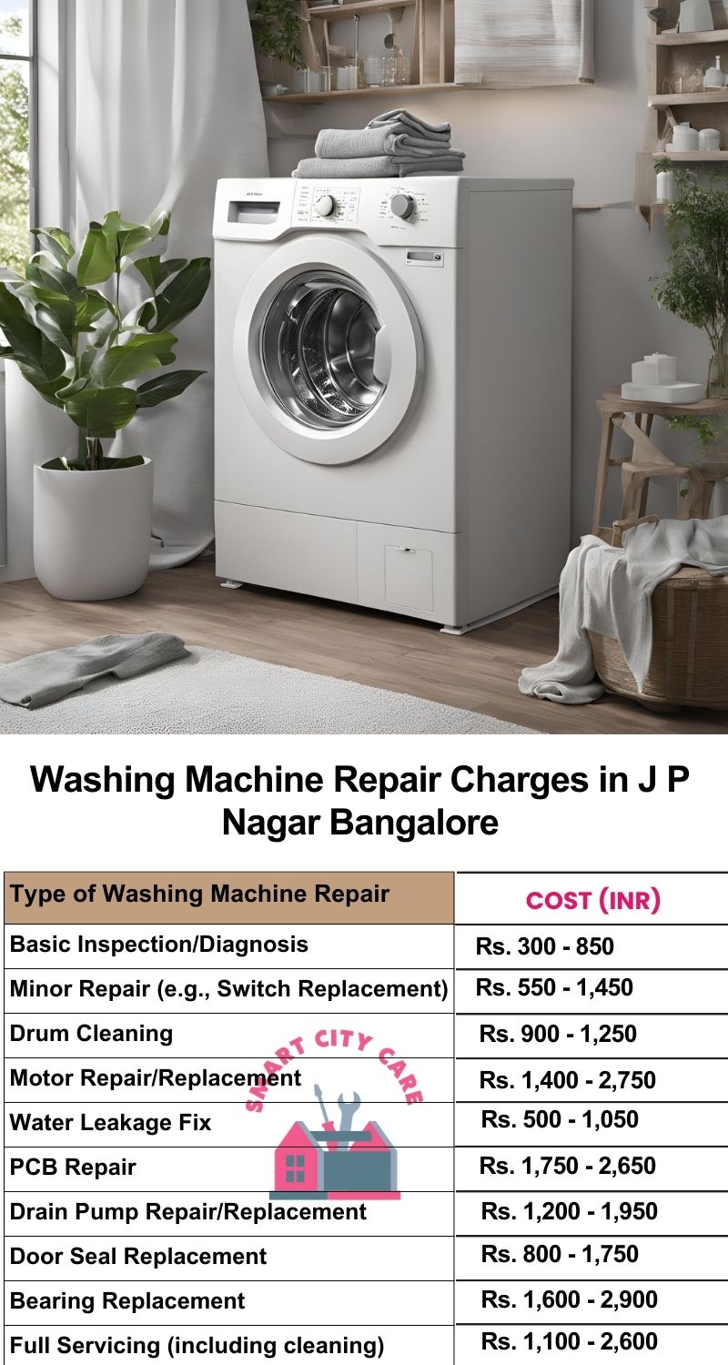 Washing Machine Repair Services Charges in  J. P. Nagar ,Bangalore 