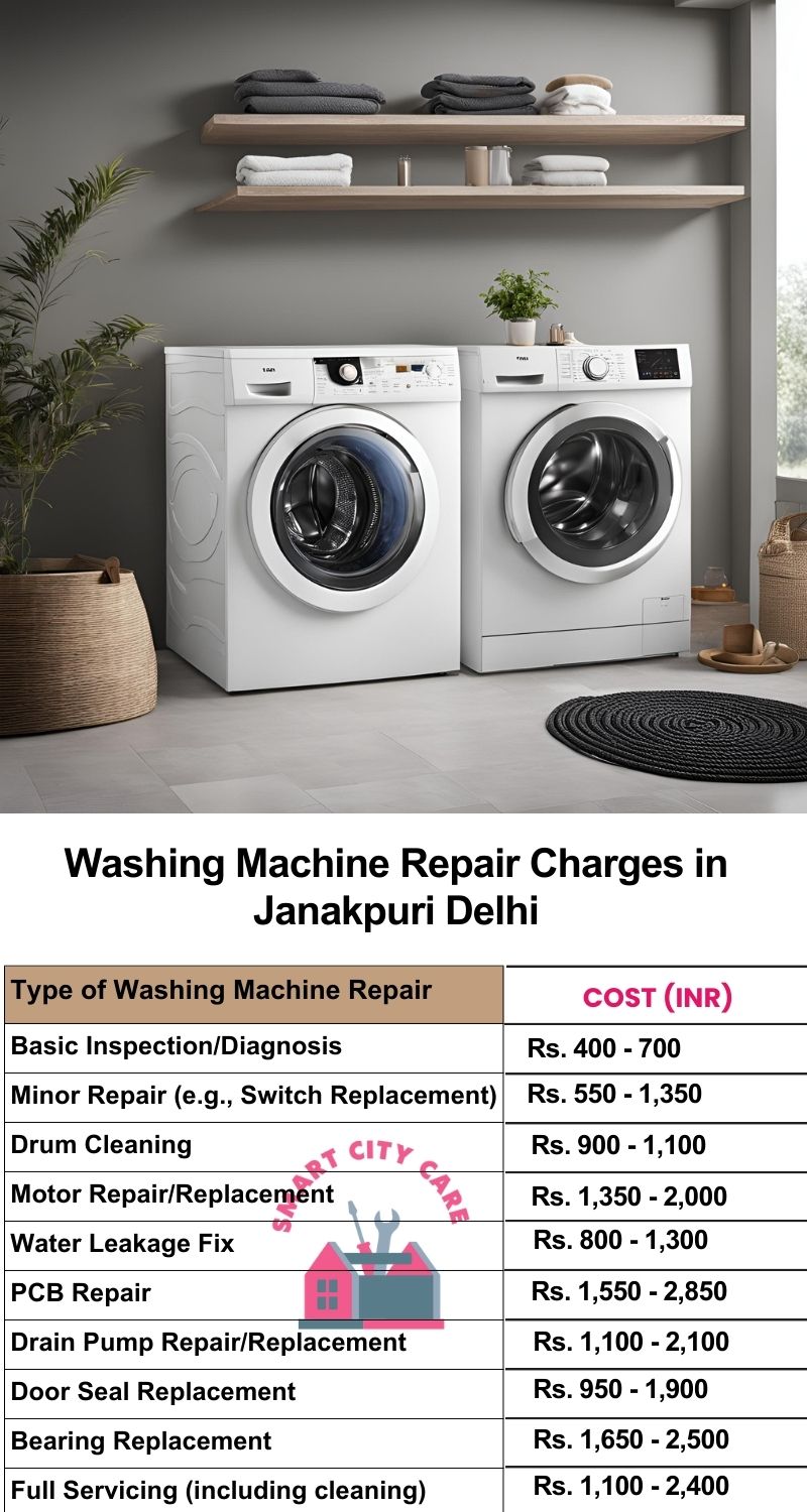 Washing Machine Repair Services Charges in Janakpuri ,Delhi