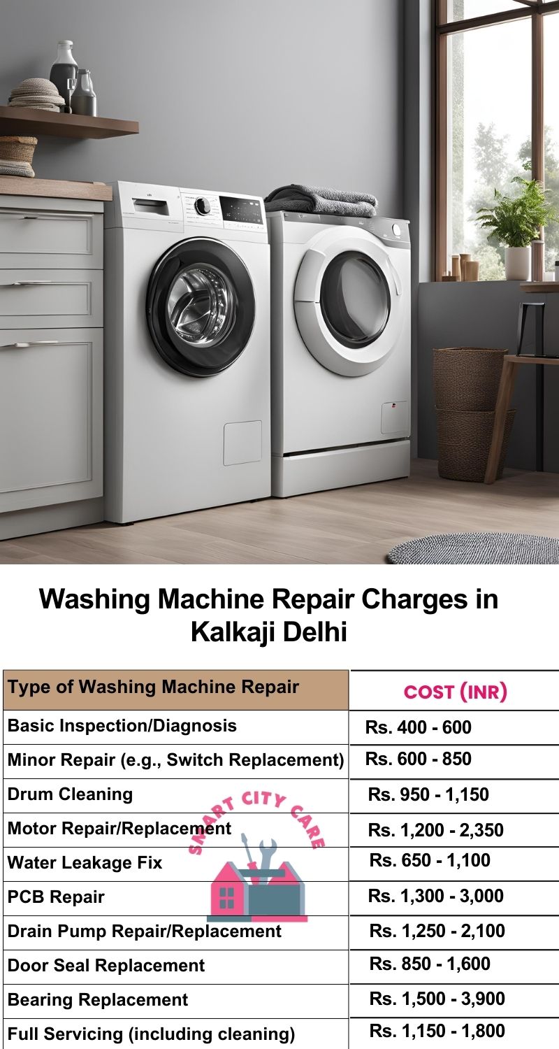 Washing Machine Repair Services Charges in  Kalkaji ,Delhi 