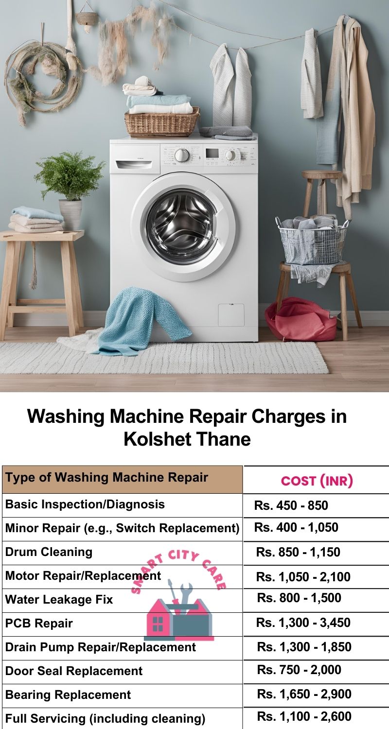 Washing Machine Repair Services Charges in Kolshet ,Thane