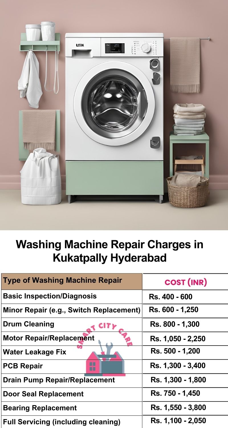 Washing Machine Repair Services Charges in Kukatpally ,Hyderabad