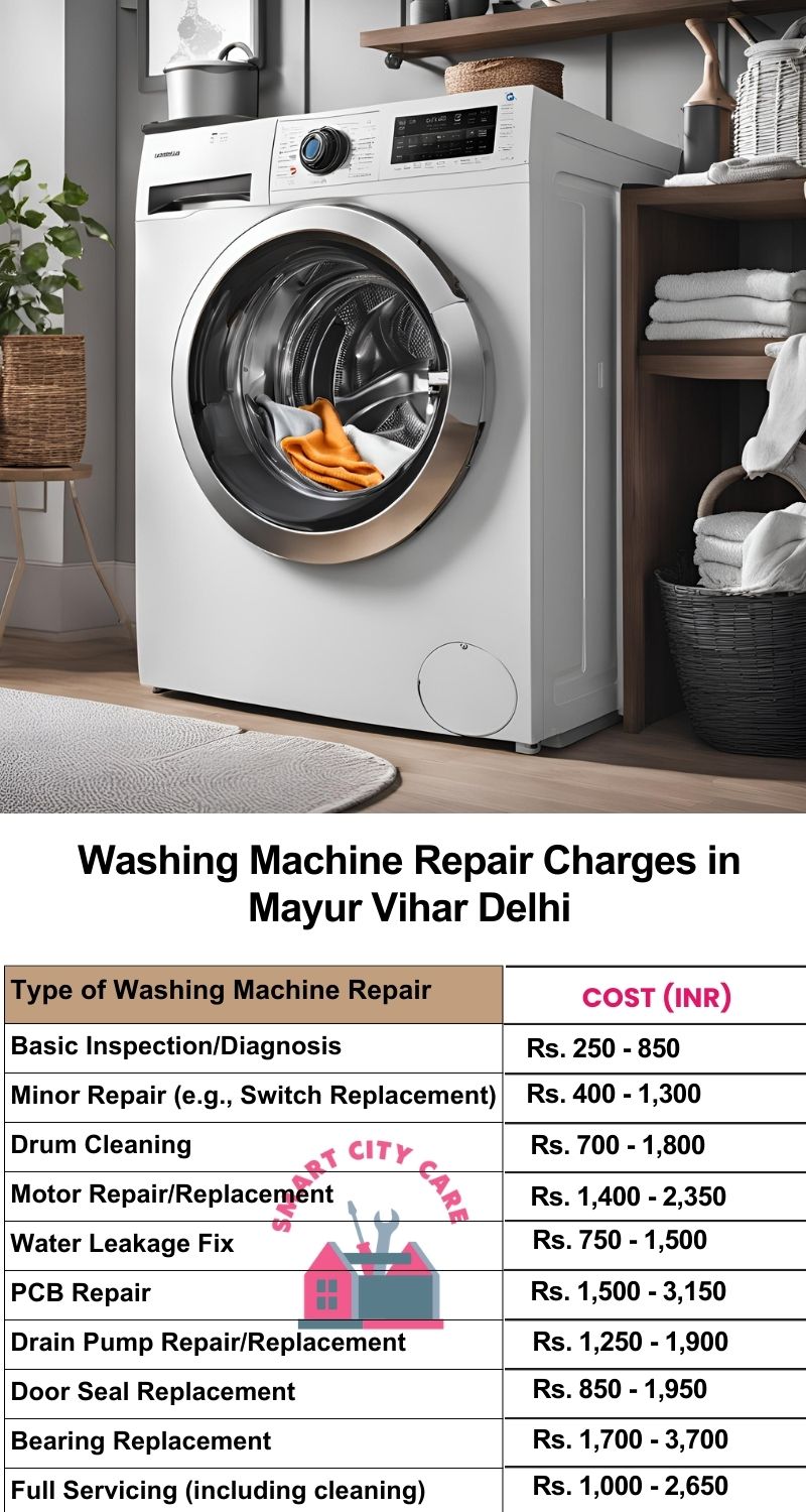 Washing Machine Repair Services Charges in  Mayur Vihar ,Delhi 