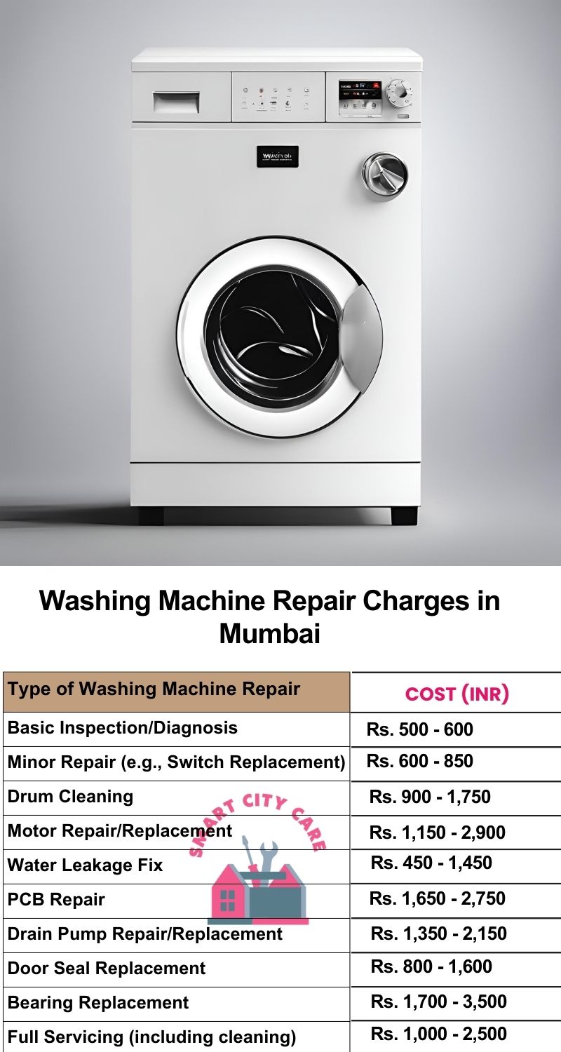 Washing Machine Repair Services Charges in Mumbai