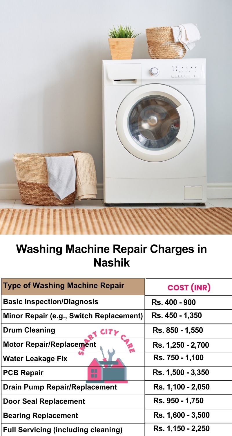 Washing Machine Repair Services Charges in Nashik