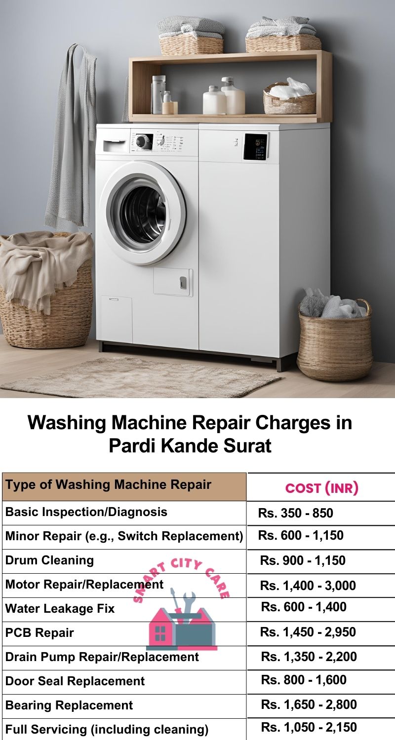 Washing Machine Repair Services Charges in  Pardi Kande ,Surat 