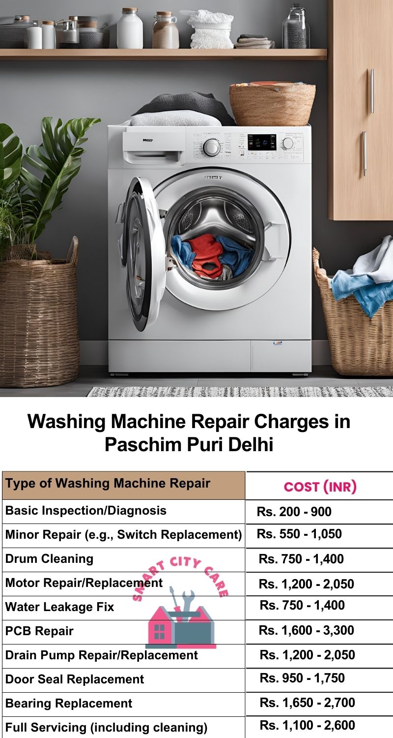 Washing Machine Repair Services Charges in  Paschim Puri ,Delhi 