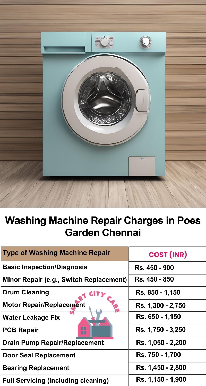 Washing Machine Repair Services Charges in  Poes Garden ,Chennai 